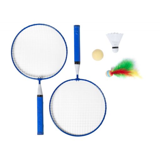 Badminton set, 225×435×45 mm, Everestus, 20FEB6534, Metal, Lemn, Albastru
