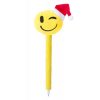 Pix Smiley, cu design de Craciun, 170 mm, Everestus, 20FEB4775, Plastic, Poliester, Galben, Rosu