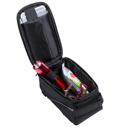 Geanta de bicicleta, 190×105×90 mm, Everestus, 20FEB11672, 600D Poliester, Negru