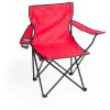 Scaun camping pliabil cu suport pahar, 830×790×475 mm, Everestus, 20FEB10871, 600D Poliester, Rosu