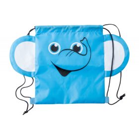   Saculet cu snur tip rucsac, Elefant, 260×300 mm, Everestus, 20FEB5735, 190T Poliester, Albastru