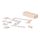 Joc Domino, 150×32×50 mm, Everestus, 20FEB10031, Lemn, Natur