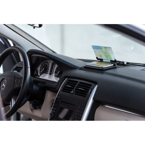 Suport auto pentru telefon, 150×150×100 mm, Everestus, 20FEB10593, Plastic, Negru