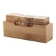 Calendar perpetuu cu suport pentru birou, 110×35×50 mm, Everestus, 20FEB7839, Bambus, Natur