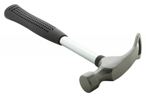 Ciocan cu desfacator de sticle, 21MAR2662, 240x110x30 mm, Everestus, Carbon Otel, Cauciuc, Negru
