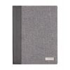 Mapa business A4 cu 20 pagini dictando, 315×255×20 mm, Everestus, 20FEB5130, Linen, Piele ecologica, Gri