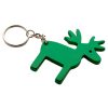 Breloc Ren, design Craciun, 63x55x3 mm, Everestus, 20SEP0240, Aluminiu, Metal, Verde