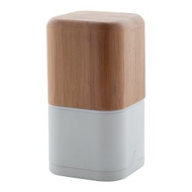   Rasnita sare si piper, 60×60×112 mm, Everestus, 20FEB12171, Plastic, Bambus, Alb, Natur