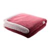 Patura dublu strat, 200 grame/mp, 1200×1500 mm, Everestus, 20FEB12216, Polar fleece, Rosu, Alb