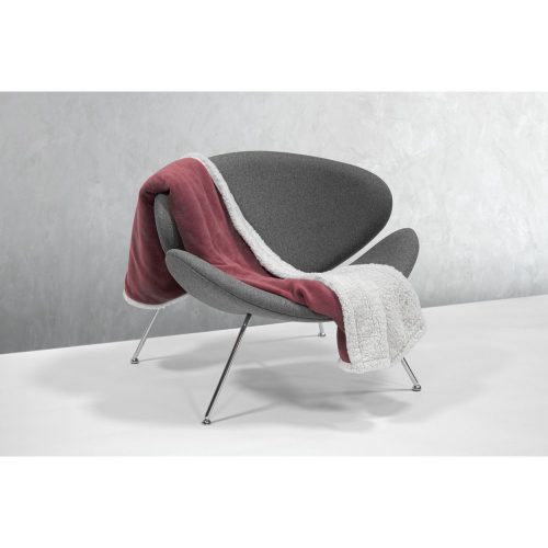 Patura dublu strat, 200 grame/mp, 1200×1500 mm, Everestus, 20FEB12216, Polar fleece, Rosu, Alb