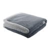 Patura dublu strat, 200 grame/mp, 1200×1500 mm, Everestus, 20FEB12217, Polar fleece, Gri, Alb