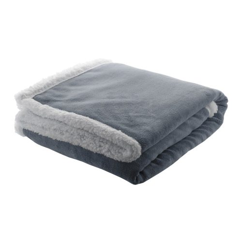 Patura dublu strat, 200 grame/mp, 1200×1500 mm, Everestus, 20FEB12217, Polar fleece, Gri, Alb