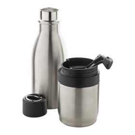   Termos, Everestus, 21OCT1411, 500 ml, ø79 x 320 mm, Otel, Plastic, Argintiu